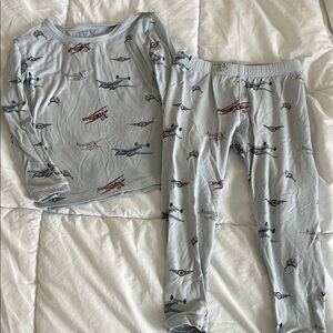 Kids Airplane Pajamas in Blue